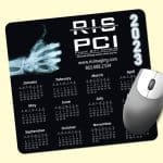 Custom Barely There™ 7.5"x8"x.02" Ultra-Thin Calendar Mouse Pad