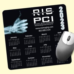 Custom Barely There™ 7.5"x8"x.02" Ultra-Thin Calendar Mouse Pad