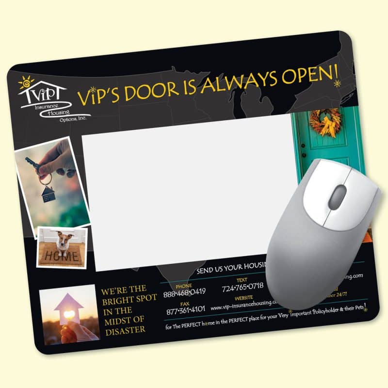 Custom Frame-It Flex® Heavy Duty 8"x9.5"x1/8" Window/Photo Mouse Pad