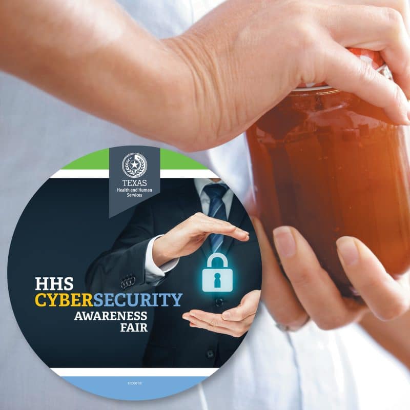 Custom Origin'L Fabric® 6"Round x1/16" Jar Opener