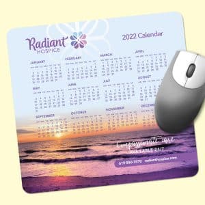 Custom Origin'L Fabric® 7.5"x8"x1/4" Calendar Mouse Pad