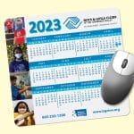 Custom Peel&Place® 7.5"x8"x.015" Ultra-Thin Calendar Mouse Pad