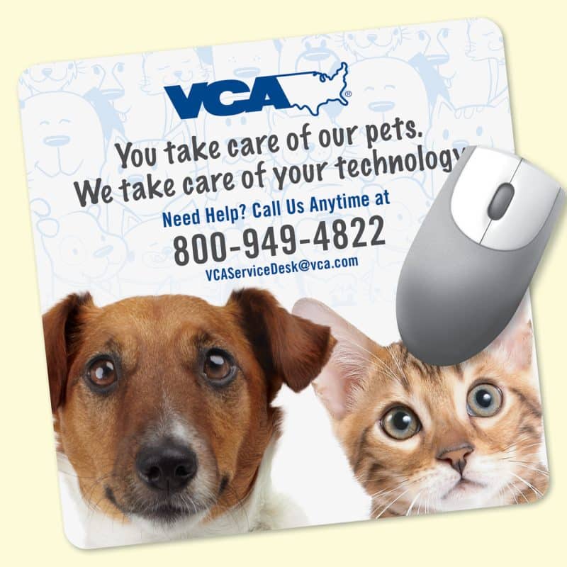 Custom Peel&Place® 8" Square x.015" Ultra-Thin Mouse Pad