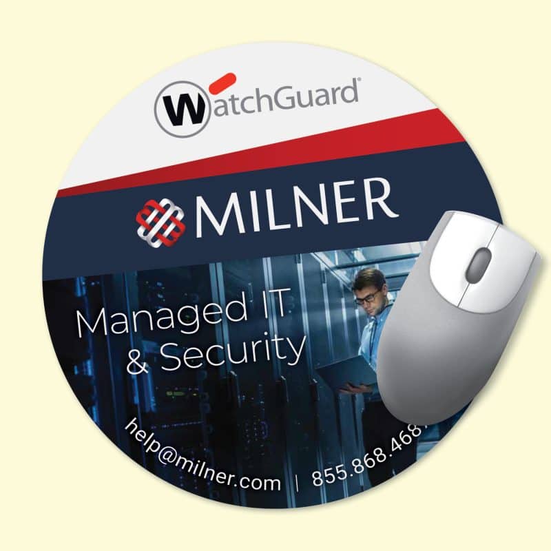 Custom Vynex® DuraTec® 8" Round x1/8" Hard Surface Mouse Pad