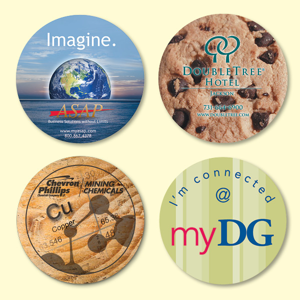 Vynex®-DuraTec®-36Round-x18-Hard-Surface-Drink-Coaster-NHR3 Custom Vynex® DuraTec® 3.6"Round x1/8" Hard Surface Drink Coaster