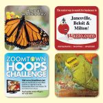 Custom Vynex® DuraTec® 3.6"x3.6"x1/8" Hard Surface Drink Coaster