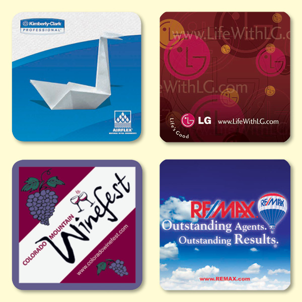 Vynex®-Heavy-Duty-36x36x116-Drink-Coaster-N63 Custom Vynex® Heavy Duty 3.6"x3.6"x1/16" Drink Coaster