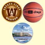 Custom Vynex® Heavy Duty 4"Round x1/8" Hard Surface Drink Coaster