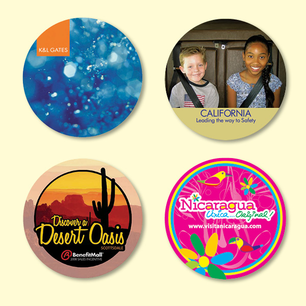 OriginL-Fabric®-36Round-x18-Drink-Coaster-BGR3 Custom Origin'L Fabric® 3.6"Round x1/8" Drink Coaster